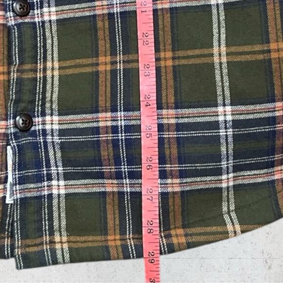 Field & Stream Men’s M Sherpa Lined Green Plaid Corduroy Flannel Shirt Jacket - Picture 8 of 12